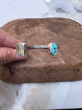 Royston Ribbon and Oval Turquoise Cuff Bracelet