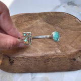 Royston Ribbon Rectangle and Oval Turquoise Cuff Bracelet