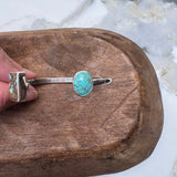 Royston Ribbon Rectangle and Oval Turquoise Cuff Bracelet