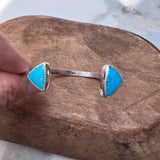 Turquoise Triangle Cuff Bracelet