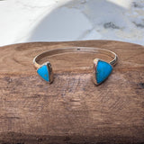 Turquoise Triangle Cuff Bracelet