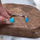 Turquoise Triangle Cuff Bracelet 2