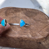 Turquoise Triangle Cuff Bracelet 2