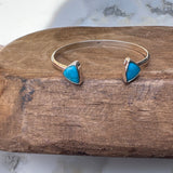 Turquoise Triangle Cuff Bracelet 2