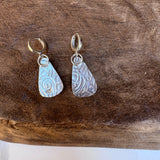 Number 8 Turquoise Mini Hoop Earrings