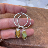 Turquoise Hoop Earrings