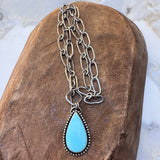 Lone Mountain Turquoise Toggle Necklace