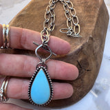 Lone Mountain Turquoise Toggle Necklace