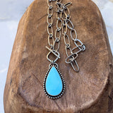 Lone Mountain Turquoise Toggle Necklace