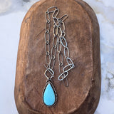 Lone Mountain Turquoise Toggle Necklace