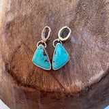 Mini Hoop Tyrone Triangle Earrings