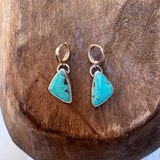 Mini Hoop Tyrone Triangle Earrings