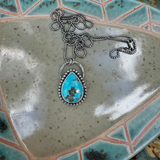 Turquoise Necklace with Pyrite Speckles