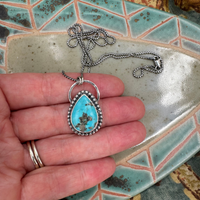 Turquoise Necklace with Pyrite Speckles