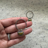 Half Moon Hoop Earrings