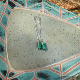 Sea Green Heishi Yungai Turquoise Threader Earrings